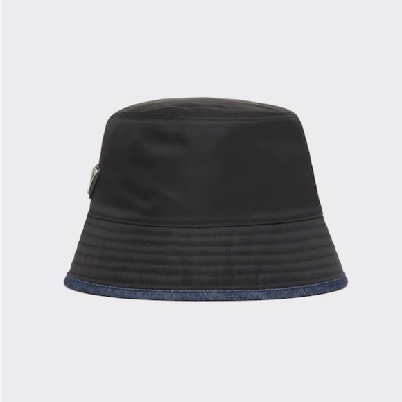 Prada Re-Nylon and denim reversible bucket hat - Picture 3 of 8